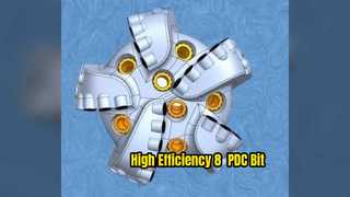 8  Inch PDC Drill Bit High Efficiency Directional Drilling